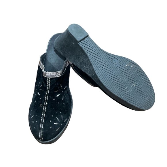 Women's Wedge Heel Sandle, No- Brand, 7. Black, Preloved in Good Condition - Picture 3 of 4